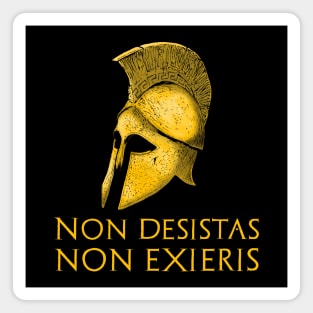 Motivational & Inspiring Ancient Greek & Roman Latin Quote Magnet